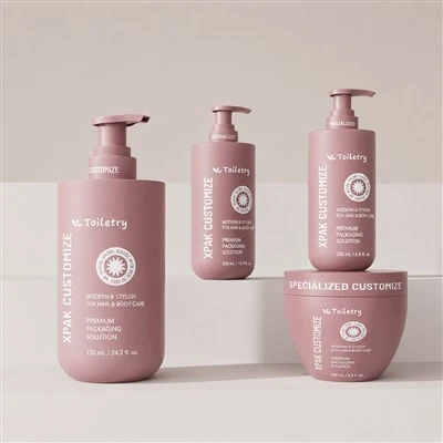 Eleganti flaconi per shampoo e balsamo